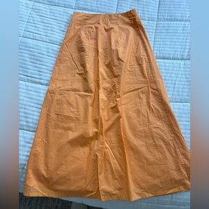 REVOLVE Orange Midi A-Line Skirt NEVER WORN